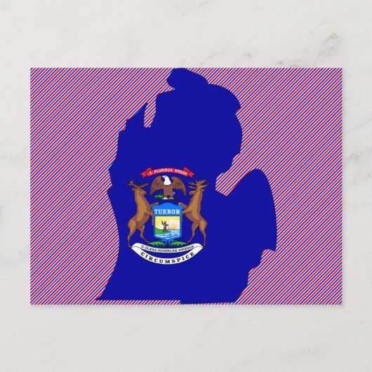 Carte du drapeau du Michigan (Devant)