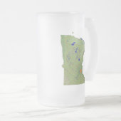 Carte du drapeau du Minnesota City Mug (Devant droit)