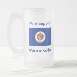 Carte du drapeau du Minnesota City Mug