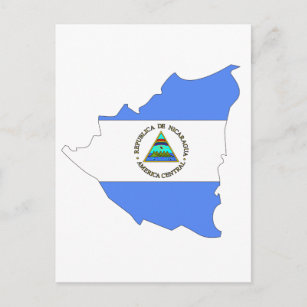 Carte du drapeau du Nicaragua