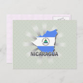 Carte du drapeau du Nicaragua 2.0 (Devant / Derrière)