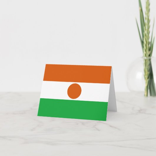 Carte du drapeau du Niger (Devant)