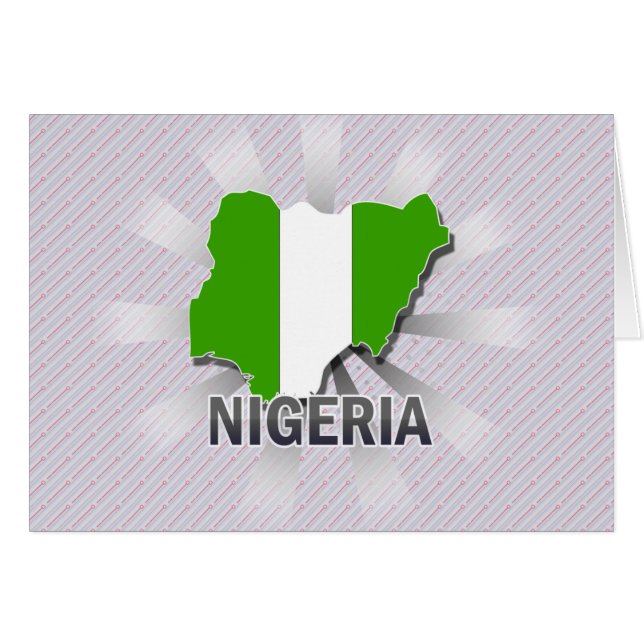 Carte du drapeau du Nigeria 2.0 (Devant horizontal)