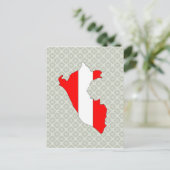 Carte du drapeau du Pérou pleine taille (Debout devant)