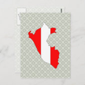 Carte du drapeau du Pérou pleine taille (Devant / Derrière)