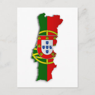 Carte du drapeau du Portugal