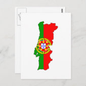 Carte du drapeau du Portugal (Devant / Derrière)