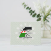 Carte du drapeau du Sahara occidental 2.0 (Debout devant)