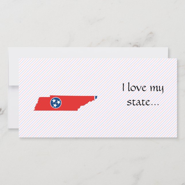 Carte du drapeau du Tennessee (Devant)