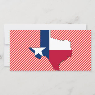 Carte du drapeau du Texas