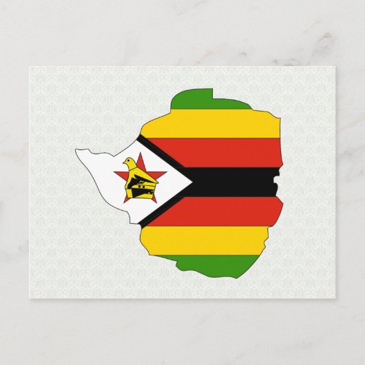 Carte du drapeau du Zimbabwe pleine taille (Devant)