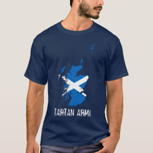 Carte du drapeau écossais T-shirt de l'armée de Ta