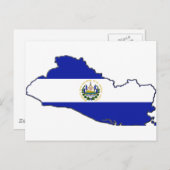 Carte du drapeau El Salvador (Devant / Derrière)
