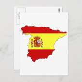 Carte du drapeau espagnol (Devant / Derrière)