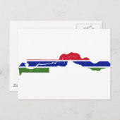 Carte du drapeau gambien GM (Devant / Derrière)