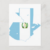 Carte du drapeau guatémaltèque GT (Devant)