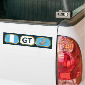 Carte du drapeau guatémaltèque Sticker (Sur camion)