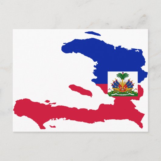 Carte du drapeau haïtien HT (Devant)
