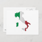 Carte du drapeau italien (Devant / Derrière)