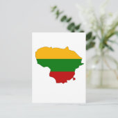 Carte du drapeau lituanien (Debout devant)