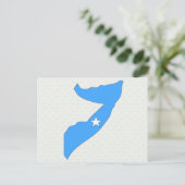 Carte du drapeau somalien grandeur nature (Debout devant)