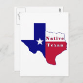 Carte du drapeau texan natif (Devant / Derrière)