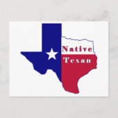 Carte du drapeau texan natif (Devant)