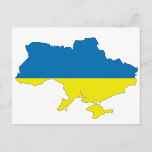 Carte du drapeau ukrainien