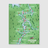 Carte du fleuve Shannon Irlande (Devant)