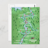 Carte du fleuve Shannon Irlande (Devant / Derrière)