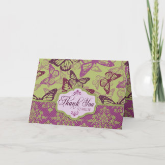 Carte du flirt TY de baisers de papillon