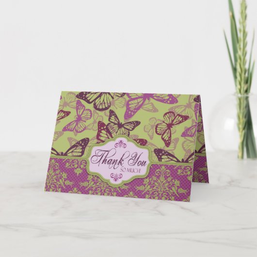 Carte du flirt TY de baisers de papillon (Devant)