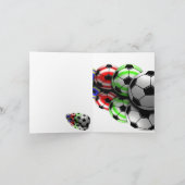 Carte du football de félicitations (Intérieur)