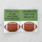 Carte du football de joyeux anniversaire (Intérieur)