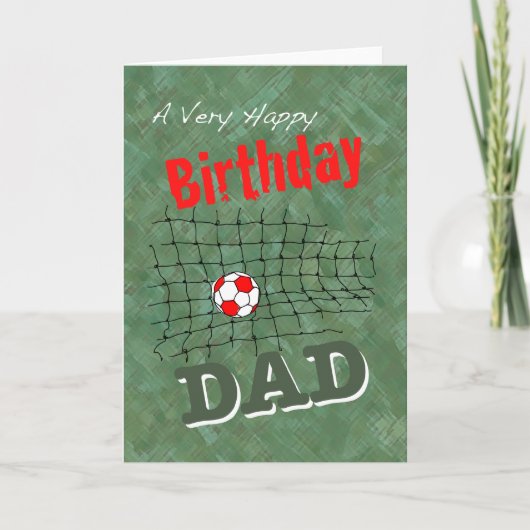 Carte du football pour le papa (Devant)