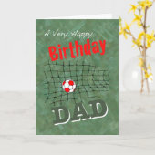 Carte du football pour le papa (Fleur jaune)