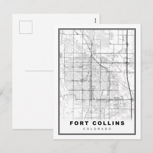 Carte du Fort Collins (Devant / Derrière)