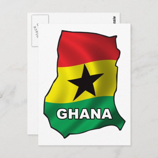Carte Du Ghana (Devant / Derrière)