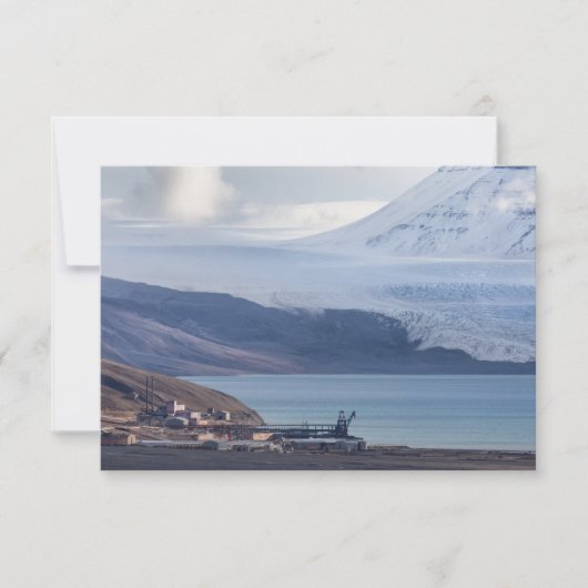 Carte du glacier Pyramiden de Svalbard (Devant)