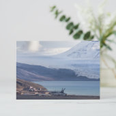 Carte du glacier Pyramiden de Svalbard (Debout devant)