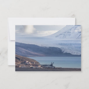 Carte du glacier Pyramiden de Svalbard