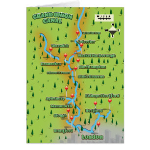 Carte du Grand Union Canal