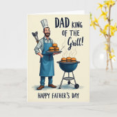 Carte du Grill Master pour la Fête des Pères (Fleur jaune)