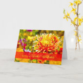 Carte Du Groupe Fleur sauvage Anniversaire (Fleur jaune)