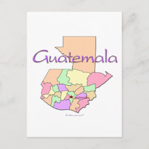 Carte du Guatemala