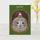 Carte du hibou moyen-duc (Fleur jaune)