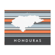 Carte du Honduras : Les rayures modernes