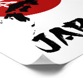 Carte du Japon avec décoration de soleil rouge (Coin)