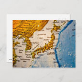 Carte du Japon et de la Corée du Sud (Devant / Derrière)