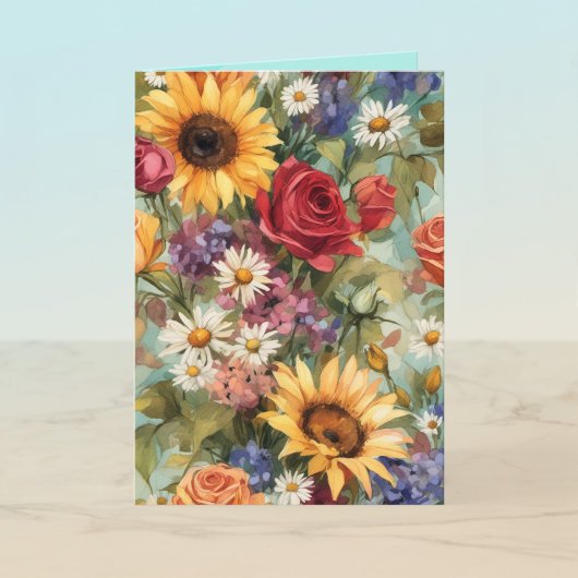 Carte Du jardin de fleurs coupées pour toutes occasions 